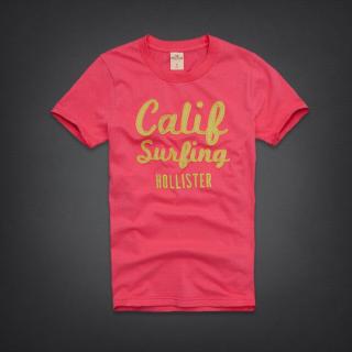 Tee shirt Hollister Homme Rose